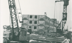 1977, строительство общежития