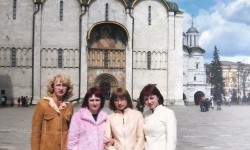 2005, студенты-психологи в поездке в г. Москва