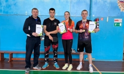Призеры соревнований по настольному теннису